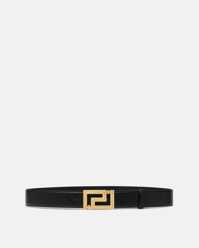 Versace greca leather belt 1.6