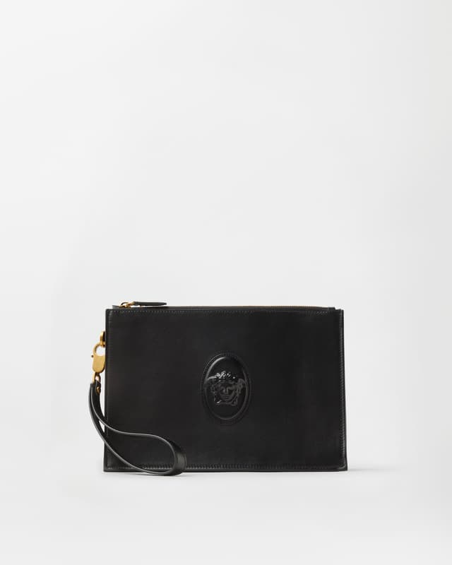Versace lou leather pouch