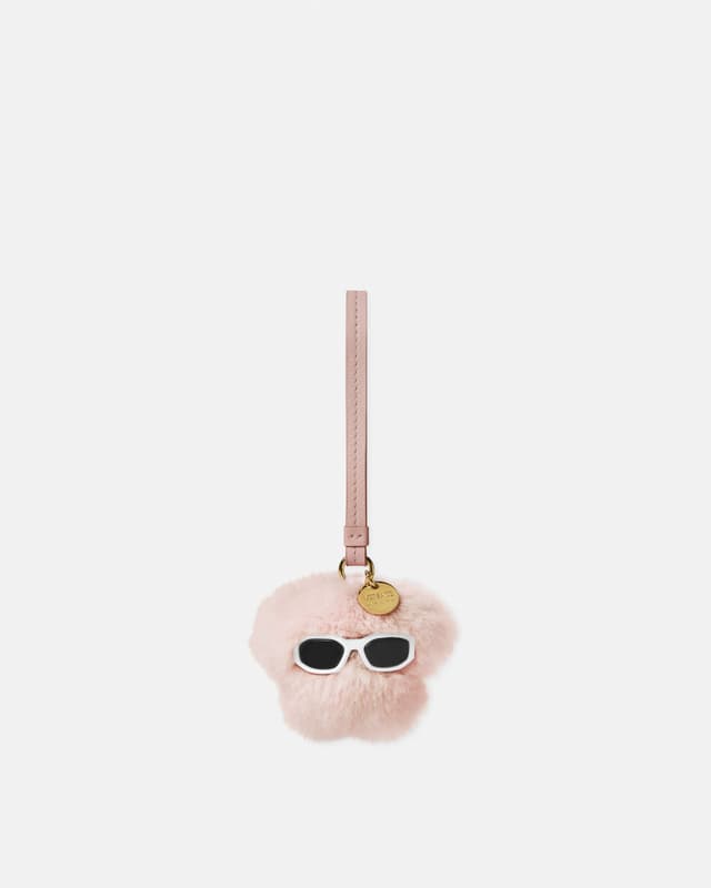 Versace medusa fluffy shearling charm