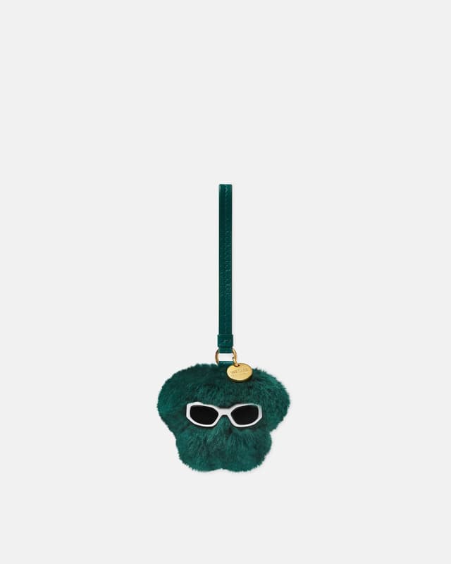 Versace medusa fluffy shearling charm