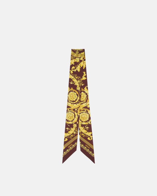 Versace printed silk twill ribbon