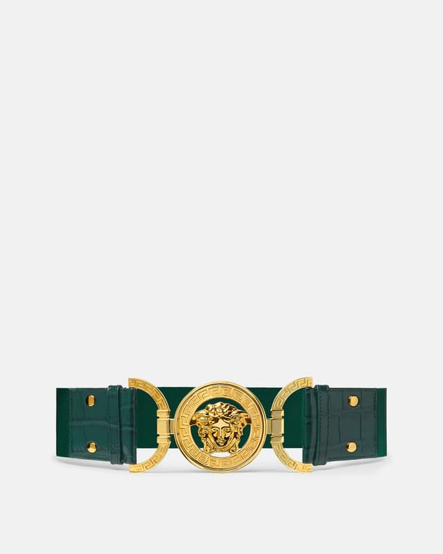 Versace medusa 95 croc-effect belt 2.4