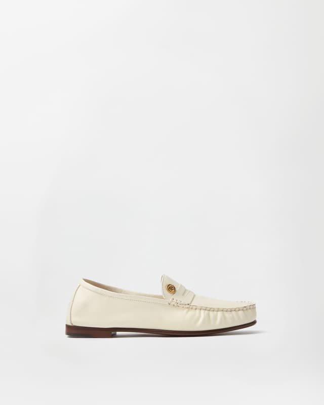 Versace guanto leather loafers