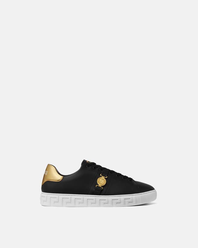 Versace greca leather sneakers