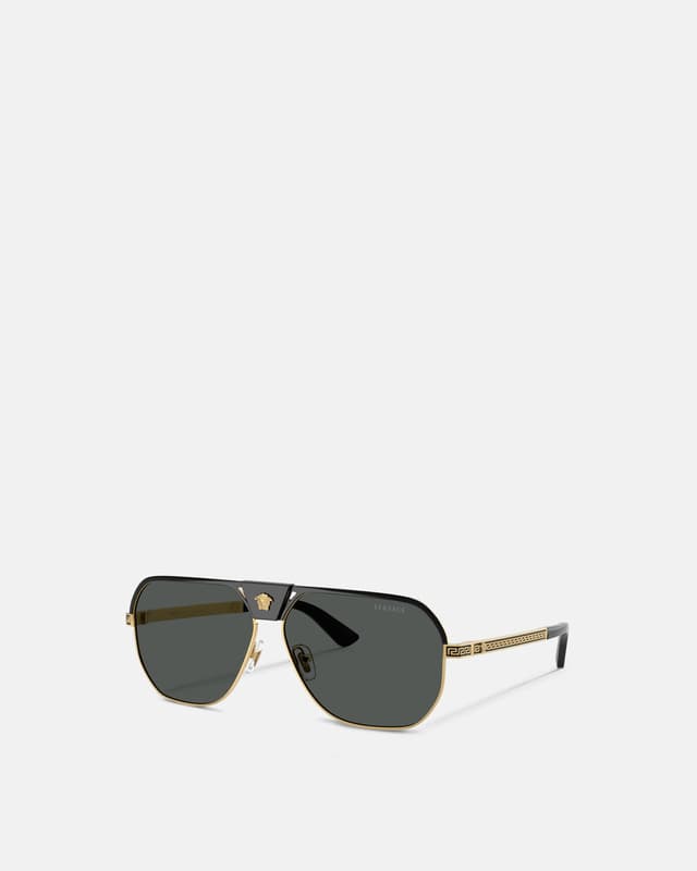 Versace greca flow navigator sunglasses