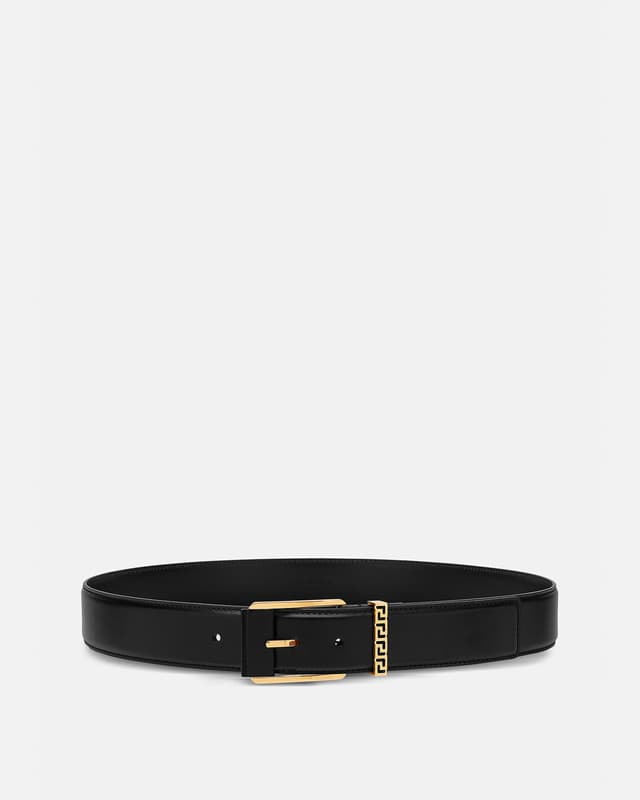 Versace greca leather belt 1.6