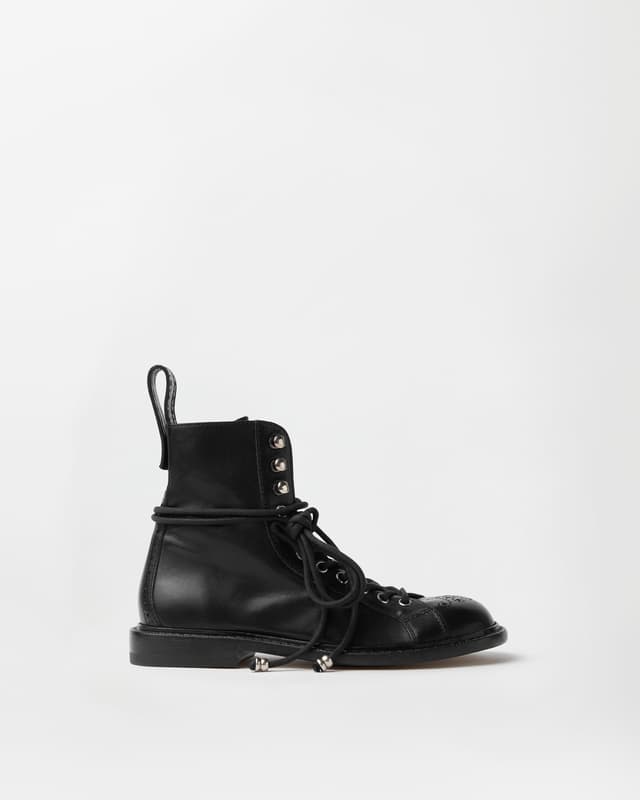 Versace billy leather boots