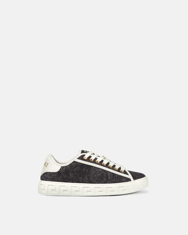 Versace greca jacquard canvas sneakers