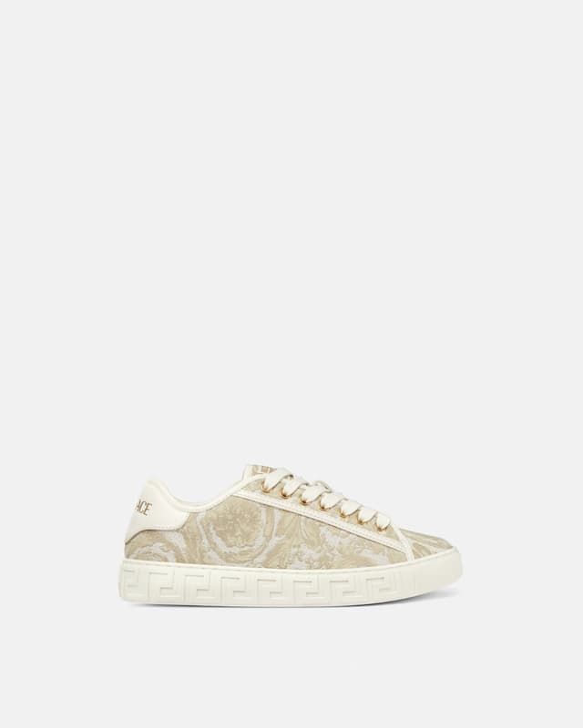 Versace greca jacquard canvas sneakers